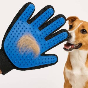 Pet Grooming Glove Brush Gentle Deshedding Massage Mitt For Dogs Cats Short Long Fur Bathing Cleaning Washing Pets