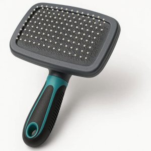 Slicker Pet Grooming Brush Soft Wire Bristles Protective Rubber Tips For Small Medium Dogs Cats Sensitive Skin Tool