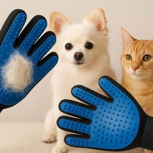 Breathable Mesh Pet Deshedding Gloves Gentle Grooming Massage Mitt For Sensitive Small Medium Dogs Cats Hair Removal